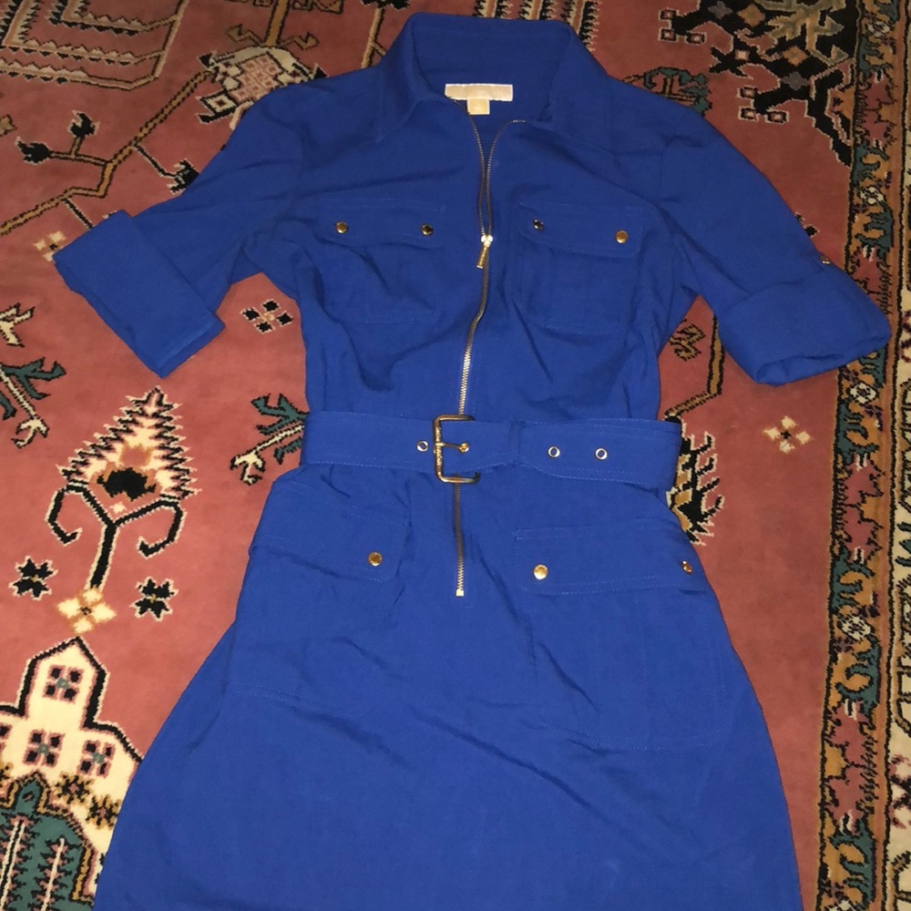 Michael Kors Sapphire Blue Dress, Size Small